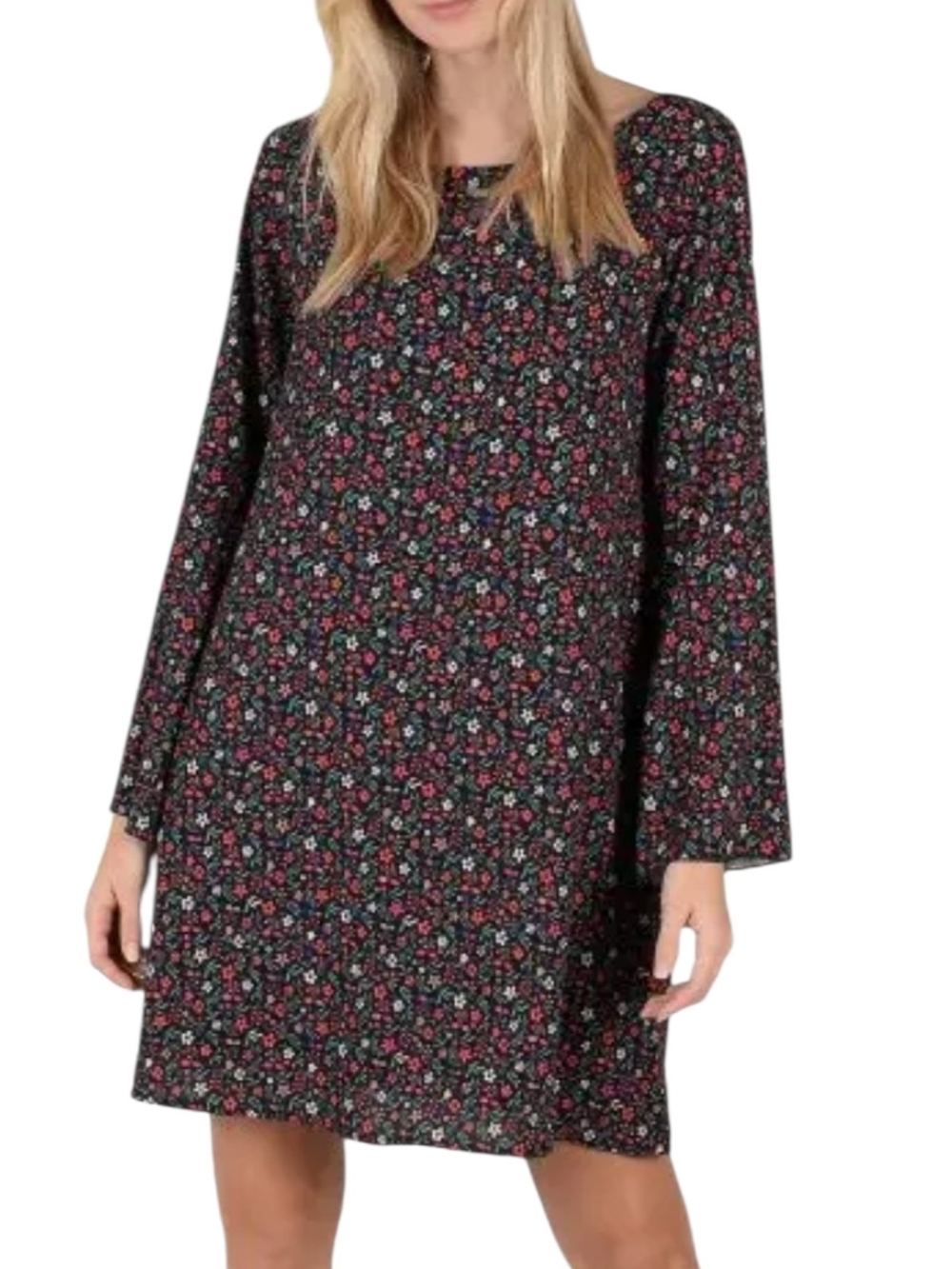 Molly Bracken Black Floral Kids Skirt - Small